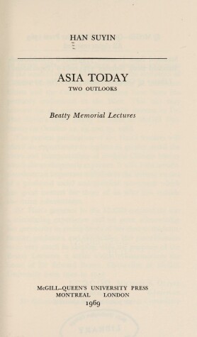 Book cover for Asia Today