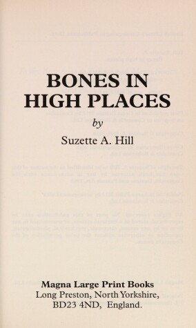 Book cover for Bones In High Places