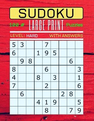 Book cover for Sudoku 100 Large Print Puzzles Level Hard