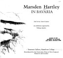 Book cover for Marsden Hartley in Bavaria