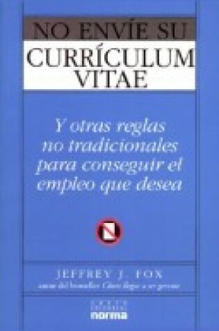 Cover of No Envie Su Curriculum Vitae