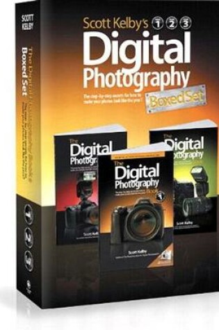 Cover of Scott Kelby's Digital Photography Books, Volumes 1, 2, and 3