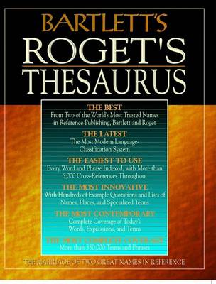 Book cover for Bartlett's Roget's Thesaurus
