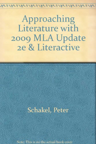 Book cover for Approaching Literature with 2009 MLA Update 2e & Literactive