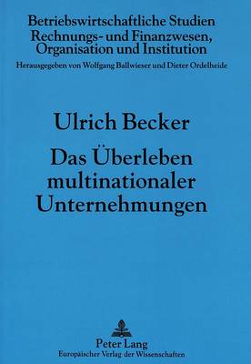 Cover of Das Ueberleben Multinationaler Unternehmungen