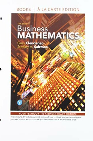 Cover of Business Mathematics Loose-Leaf Edition Plus Mylab Math with Pearson Etext -- 24 Month Access Card Package