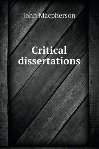 Cover of Critical dissertations