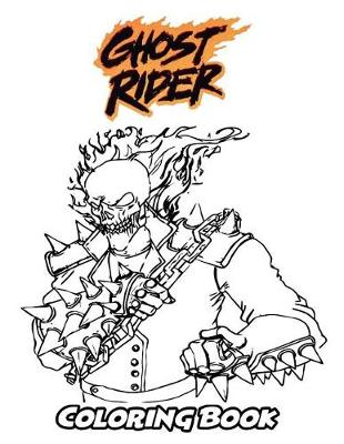 Book cover for Ghost Rider Coloring Book