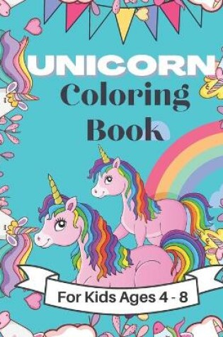 Cover of unicorn coloring book