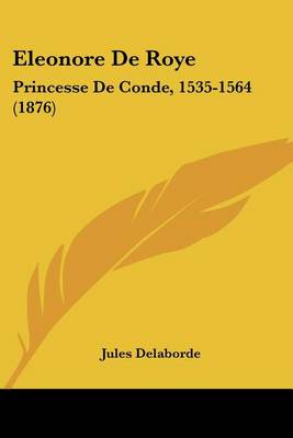 Book cover for Eleonore de Roye