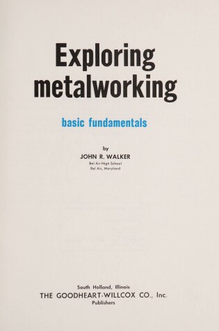 Cover of Exploring Metalworking