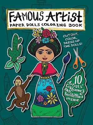 Book cover for Famous Artist Paper Doll Coloring Book