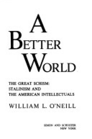 Cover of A Better World