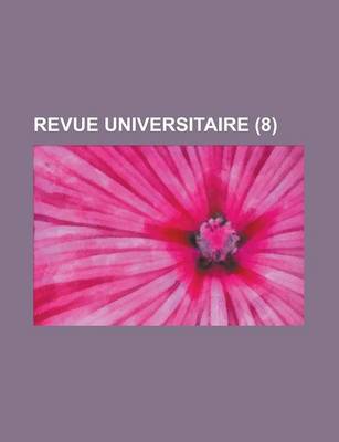 Book cover for Revue Universitaire (8)