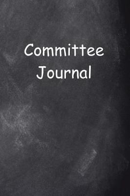 Cover of Committee Journal Chalkboard Design