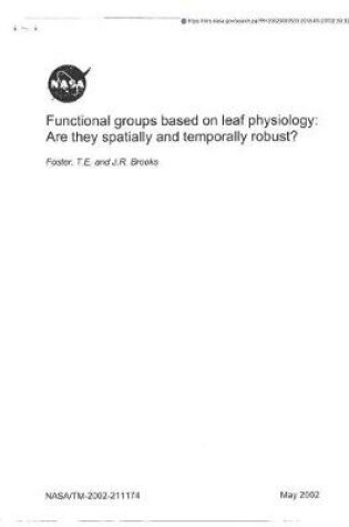 Cover of Functional Groups Based on Leaf Physiology