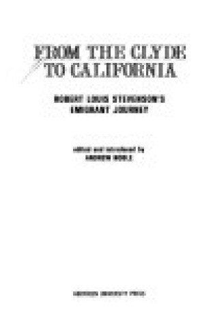 Cover of From the Clyde to California