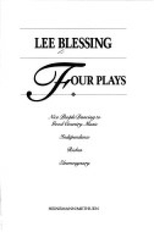 Cover of Blessing Four Plays