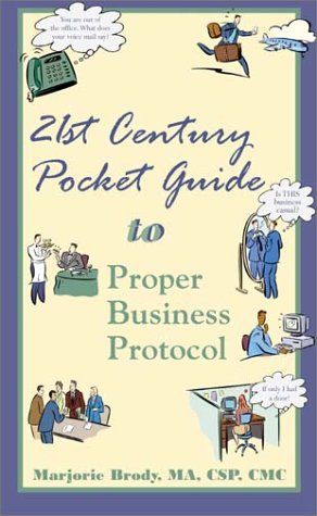 Book cover for 21st Century Pocket Guide to Proper Business Protocol