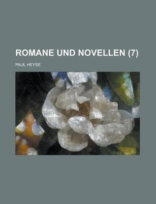 Book cover for Romane Und Novellen (7 )