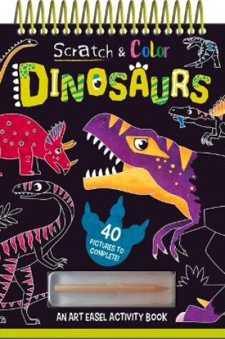 Cover of Scratch and Color Dinosaurs