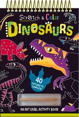Book cover for Scratch and Color Dinosaurs