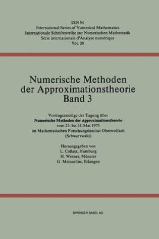 Cover of Numerische Methoden der Approximationstheorie/Numerical Methods of Approximation Theory