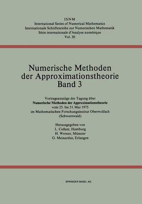 Book cover for Numerische Methoden der Approximationstheorie/Numerical Methods of Approximation Theory