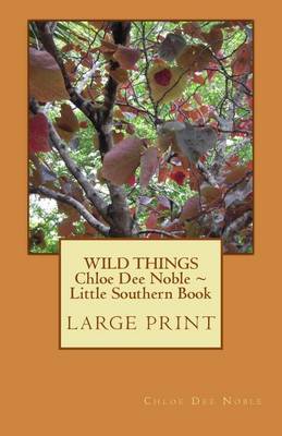 Cover of WILD THINGS Chloe Dee Noble Little Southern Book LARGE PRINT EDITION