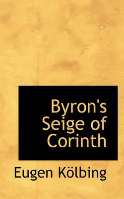 Book cover for Byron's Seige of Corinth