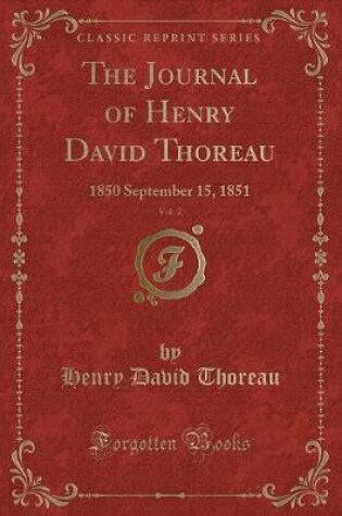 Cover of The Journal of Henry David Thoreau, Vol. 2