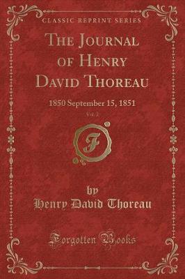 Book cover for The Journal of Henry David Thoreau, Vol. 2