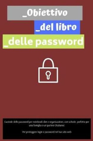 Cover of Obiettivo del libro delle password