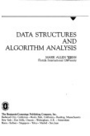 Cover of Data Structures and Algorithm Analysis