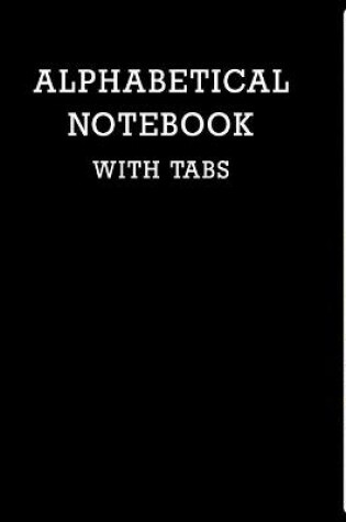 Cover of Alphabetical Notebook with Tabs