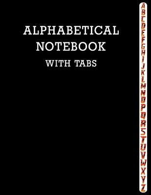 Book cover for Alphabetical Notebook with Tabs