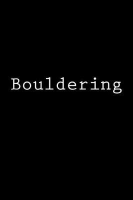 Cover of Bouldering