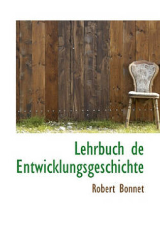 Cover of Lehrbuch de Entwicklungsgeschichte