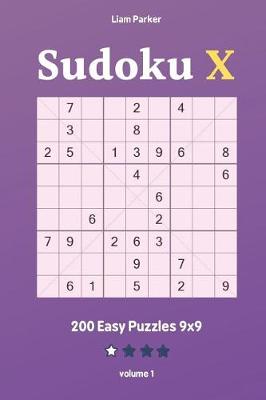 Book cover for Sudoku X - 200 Easy Puzzles 9x9 vol.1