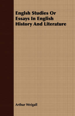 Book cover for Englsh Studies Or Essays In English History And Literature