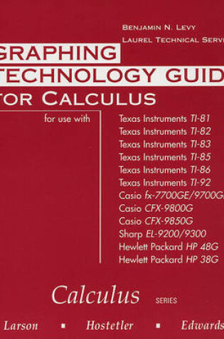 Cover of Graphing Technology Guide for Calculus