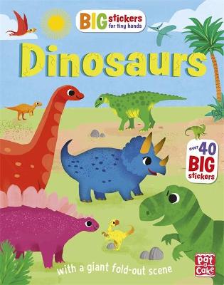 Book cover for Big Stickers for Tiny Hands: Dinosaurs