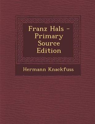 Book cover for Franz Hals - Primary Source Edition