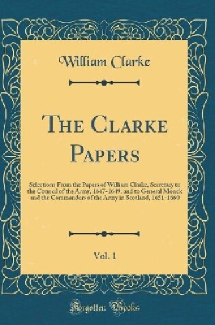 Cover of The Clarke Papers, Vol. 1