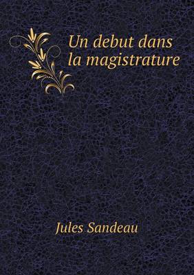 Book cover for Un debut dans la magistrature
