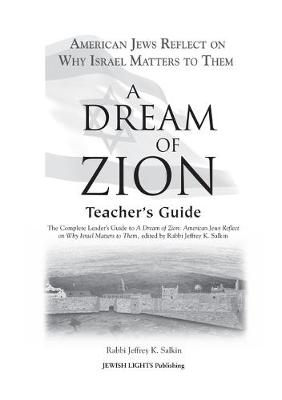 Book cover for A Dream of Zion Teacher's Guide