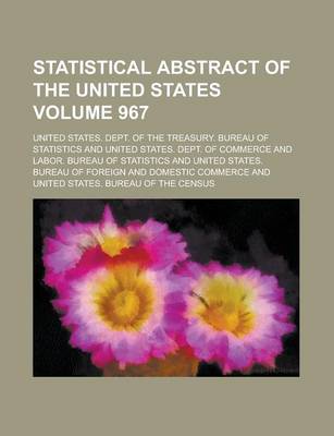 Book cover for Statistical Abstract of the United States Volume 967