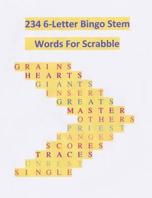 Book cover for 234 6-Letter Bingo Stem Words