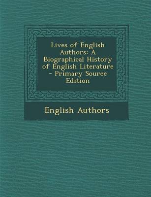 Book cover for Lives of English Authors