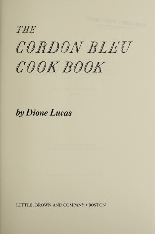 Cover of The Cordon Bleu Cookbook